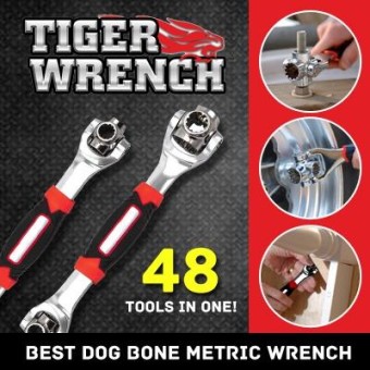 Tiger Wrench Multipurpose Bolt Wrench 360 Degree Rotation Adjustable