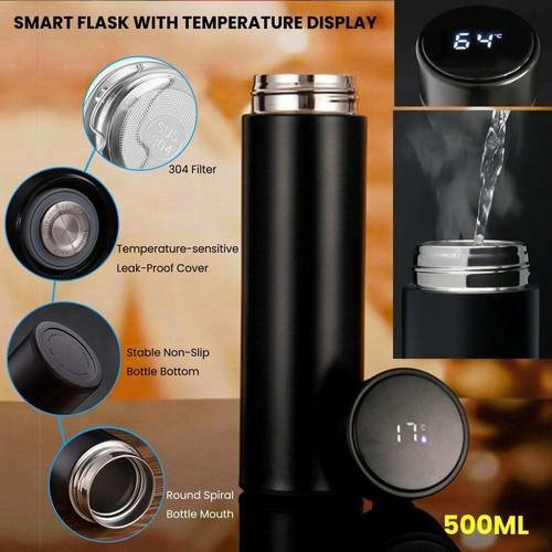 Smart Thermos bottle with LED Temperature Display detail review quality  check #shorts 