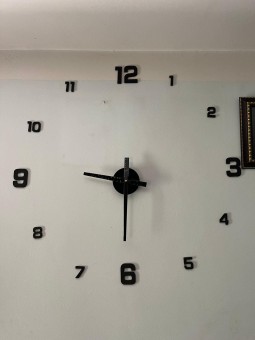 Black Hi-Tech Acrylic Wall Clock