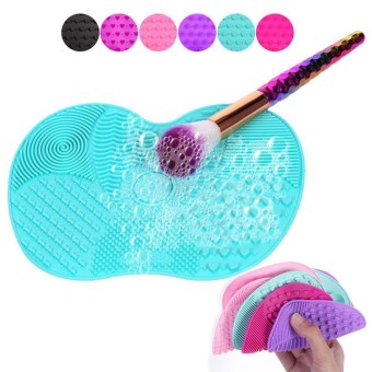 Silicone Makeup Brush Cleaner Pad Washing Scrubber Board