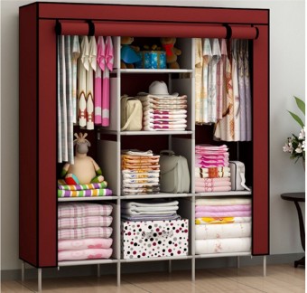 Portable Foldable Clothes Organizer Rack Cabinet for Closets