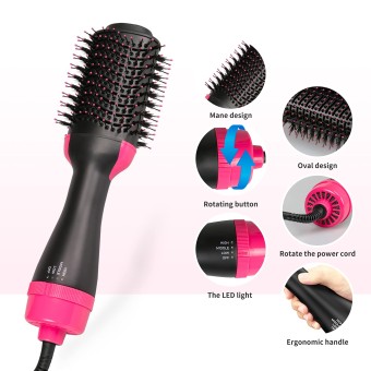 Blow Dryer Brush Set for Women's Straight, Curly, Blow-Drying, and Combing Hair