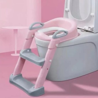 Baby Toddler Potty Toilet Trainer Safety Seat Chair Step with Adjustable Ladder