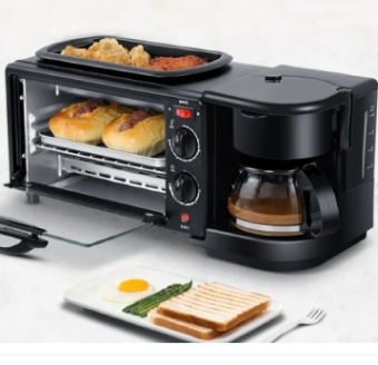 Multifunctional Electric Oven Coffee Maker, Frying Pan and Baking Oven
