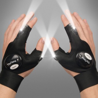 LED Flashlight Gloves for Men