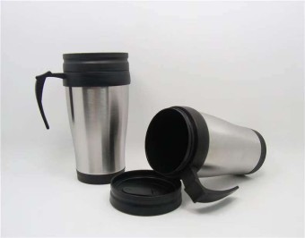 Single Travel Mug Stainless Steel Insulated Mug with Handle