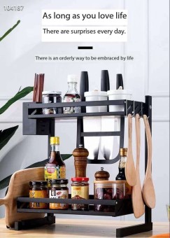Multipurpose Stainless Steel Storage Spice Rack for Countertop