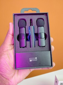K35 Dual Wireless Microphone for 3.5mm Supported Devices