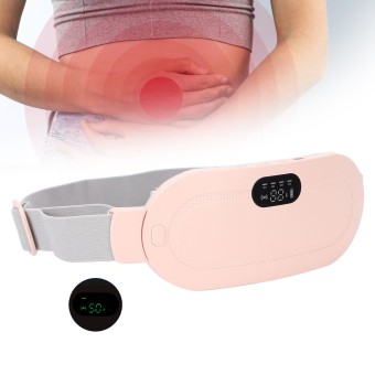 Menstrual Cramp Relief Waist Belt Heating Pads with Vibration Massage Modes