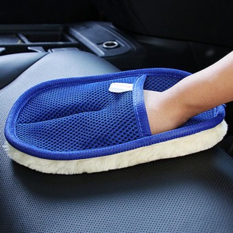 Microfiber Soft Cleaning Glove Fleece Car Cleaning Glove