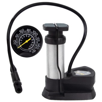 Portable Leg Pump with Pressure Gauge for Bike and Balls