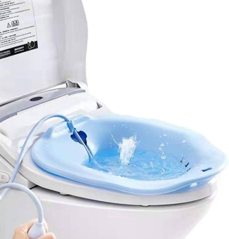 Hip Bath, Sitz Bath Over The Toilet, Special for Pregnant for Hip Cleaning