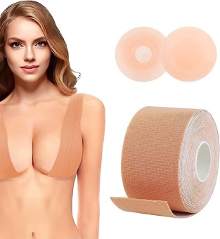 Boobs Tape with Nipple Cover 2 pcs | 5m