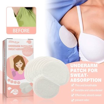 Sweat Absorption Pad Disposable Absorbing Underarm Sweat Pads-20Pcs