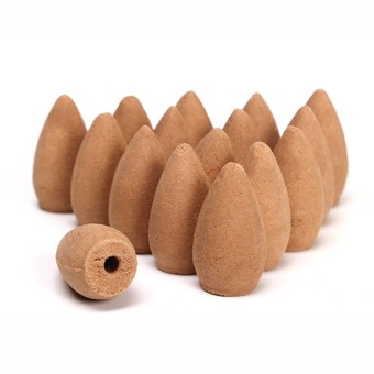 Dingze 40 Pieces Fragrant Cone Backflow Incense Burner (Agilawood)