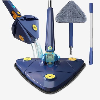 Extendable Triangle Mop 360° Rotatable Floor Cleaning Mop