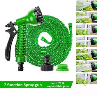 Incredible Expanding Magical Hose Pipe With Spray Gun 75-Feet Green