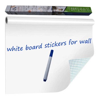 Dry Erase Whiteboard Wall Decal, Self-Adhesive Peel And Stick Paper For School, Office, Home, Children's Drawing