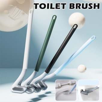 Silicone Deep Cleaner Toilet Brush Scrubber Hockey Design