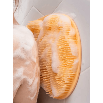 Silicone Foot Back Scrubber Massager Cleaner with Suction Cup 