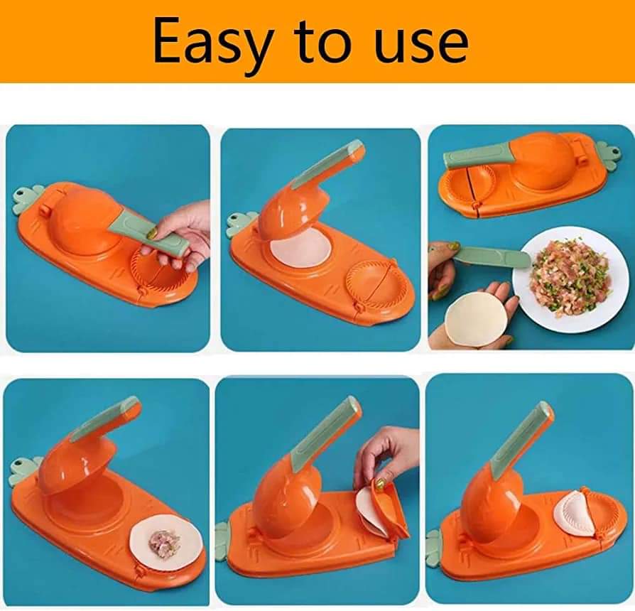 Make Perfect Dumplings Every Time with our 2-in-1 Dumpling Maker - Easy to  Use, Efficient and Versatile Momo Maker and Dumpling Press