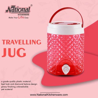 National Travel Plastic Jar Unbreakable Carrying Jar- 4.5Ltr