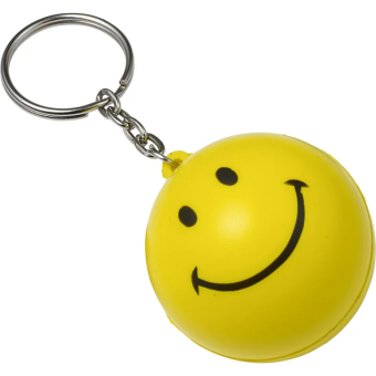 Cute Smiley Face Keychain Ball Heavy Quality Yellow