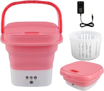 Portable Washing Machine with Mini Foldable Drain Basket
