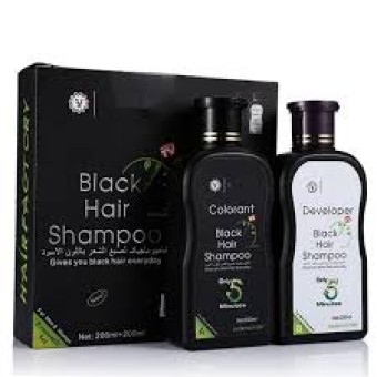 Dexe Black Hair Shampoo Economic Set - 400ml