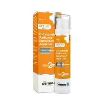 The Derma Co. C-Cinamide Radiance Sunscreen Aqua Gel with SPF 50 & PA++++ - 50gm