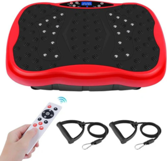 Body Vibration Plate Body Workout Exercise Machine with Remote, Rope, Many modes speed control up to 1000