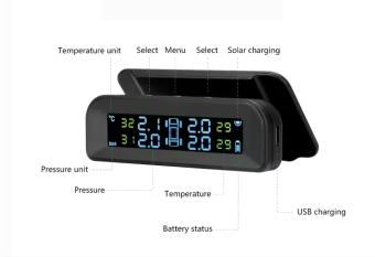 TPMS/Car tire Pressure Monitoring System / Solar Power Internal TPMS