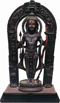Ram lala wooden statue