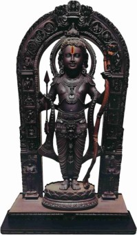 Ram lala wooden statue | Jai Shree Ram, Ayodhya Lord Ram Lalla Idol Premium Wood Statue for Home Decoration, MDF Cutout Replica of Ram Lalla Statue in Ayodhya Mandir, Idol Home Decor, Gifts for Parents