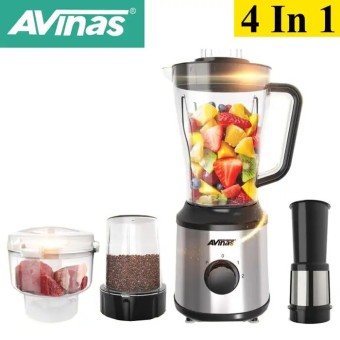 Avinas 4 In 1 Electric Nutrient Blender(1200 Watt) | 4 in 1 Food Processor Blender Combo for Kitchen |  Multi-functional Professional Countertop Blenders Soybean Milk Maker for Shakes and Smoothies Ice Crusher with filter
