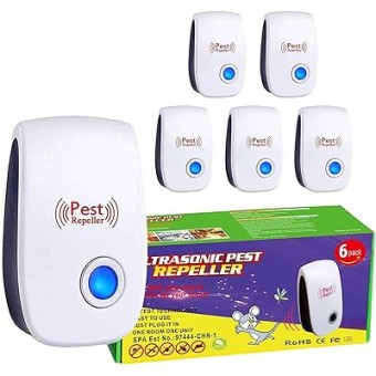 Ultrasonic Pest Repeller Pest Repellent Ultrasonic Plug in Mouse Repellent Spider Repellent for House Indoor Electronic Pest Control Device for Bugs Spiders Insects Mice Roaches Mouse