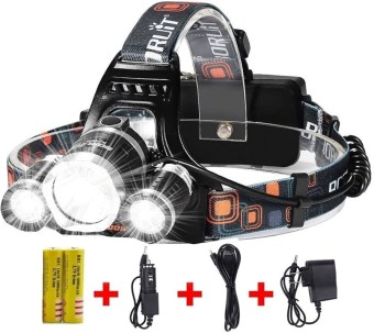 Hunting Friends High Power Rechargeable Headlamp LED Head Flashlight for Hunting Fishing Camping - Waterproof,